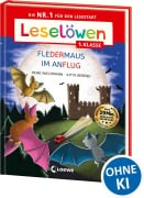 Cover-Bild zum Titel 'Leselöwen 1. Klasse - Fledermaus im Anflug (Großbuchstabenausgabe)' von 'Heike Wiechmann'