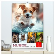 Hunde Lieblinge (hochwertiger Premium Wandkalender 2026 DIN A2 hoch), Kunstdruck in Hochglanz - Peter Roder