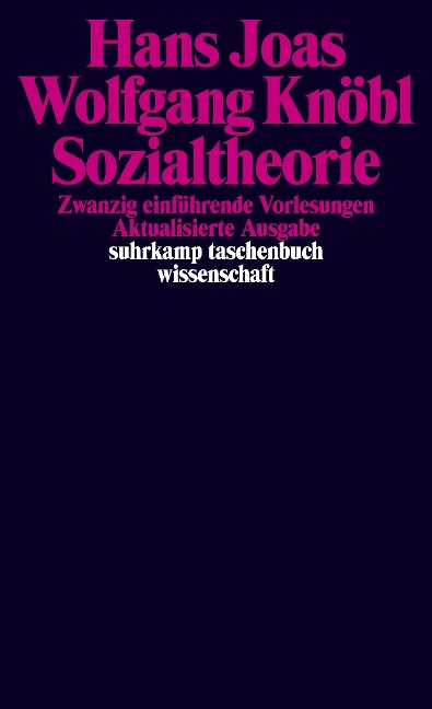 Sozialtheorie - Hans Joas, Wolfgang Knöbl