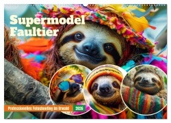 Cover-Bild zum Titel 'Supermodel Faultier. Professionelles Fotoshooting im Urwald (Wandkalender 2026 DIN A2 quer), CALVENDO Monatskalender' von 'Rose Hurley'