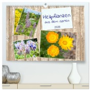 Cover-Bild zum Titel 'Heilpflanzen aus dem Garten (hochwertiger Premium Wandkalender 2026 DIN A2 quer), Kunstdruck in Hochglanz' von 'Kerstin Waurick'