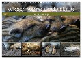 Wildschweins Kinderstube - Freche Frischlinge (Wandkalender 2024 DIN A2 quer), CALVENDO Monatskalender - Peter Hebgen