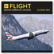 Cover-Bild zum Titel 'Flight - Modern Commercial Airliners - Passagierflugzeuge 2027 - Wand-Kalender' von 'Carousel Calendar'