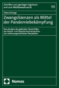Cover-Bild zum Titel 'Zwangslizenzen als Mittel der Pandemiebekämpfung' von 'Tabea Ansorge'