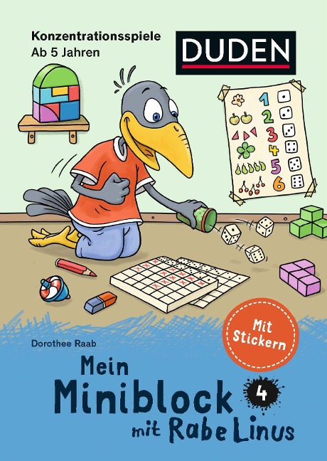 Mein Miniblock mit Rabe Linus - Konzentrationsspiele - Dorothee Raab, Dorothee Raab