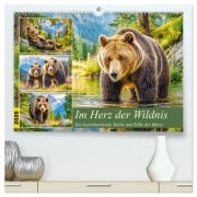 Cover-Bild zum Titel 'Im Herz der Wildnis. Die beeindruckende Stärke und Stille der Bären (hochwertiger Premium Wandkalender 2026 DIN A2 quer), Kunstdruck in Hochglanz' von 'Rose Hurley'