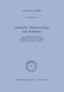Cover-Bild zum Titel 'Genetische Phänomenologie und Reduktion' von 'A. Aguirre'