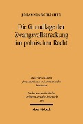 Cover-Bild zum Titel 'Die Grundlage der Zwangsvollstreckung im polnischen Recht' von 'Johannes Schlichte'