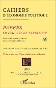 Cover-Bild zum Titel 'Cahiers d'économie politique 69' von 'Ouvrage collectif publie avec le soutien du Cnrs, de l'universite Paris Ouest, de l'Institut d'etudes politiques de Lille'