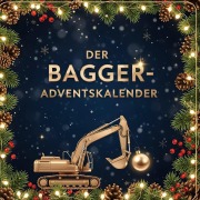 Cover-Bild zum Titel 'Der Bagger-Adventskalender' von 'Emilia Krüger'