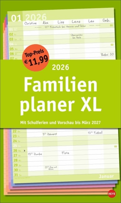 Basic Familienplaner XL 2026 - 