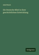 Cover-Bild zum Titel 'Die Deutsche Bibel in ihrer geschichtlichen Entwicklung' von 'Adolf Risch'