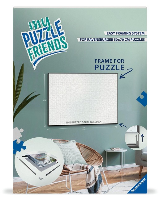 Ravensburger Puzzle-Rahmen - Format 70 x 50 cm, passend für 1000 Teile Puzzles - 