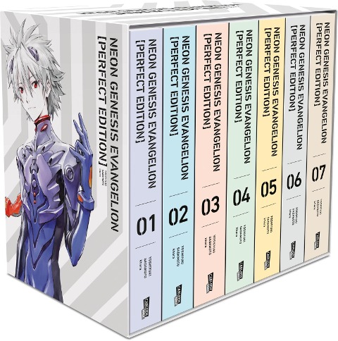Neon Genesis Evangelion - Perfect Edition, Bände 1-7 im Sammelschuber mit Extras - Yoshiyuki Sadamoto