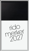 Cover-Bild zum Titel 'rido/idé 7035003907 Vormerkbuch Mod. Merker 2027 108×201 mm, Kunststoff, schwarz' von ''