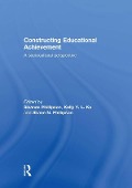 Cover-Bild zum Titel 'Constructing Educational Achievement' von ''