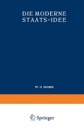 Cover-Bild zum Titel 'Die Moderne Staats-Idee' von 'H. Krabbe'