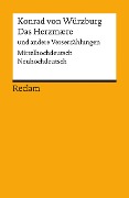 Das Herzmaere und andere Verserzählungen - Konrad von Würzburg