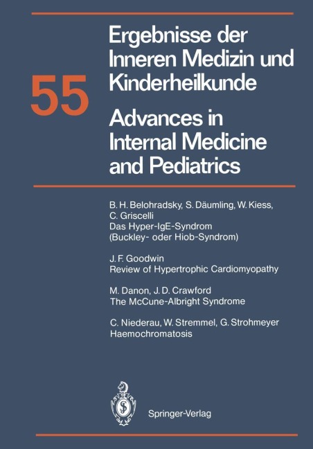 Ergebnisse der Inneren Medizin und Kinderheilkunde / Advances in Internal Medicine and Pediatrics - P. Frick, G. -A. von Harnack, K. Kochsiek, G. A. Martini, A. Prader
