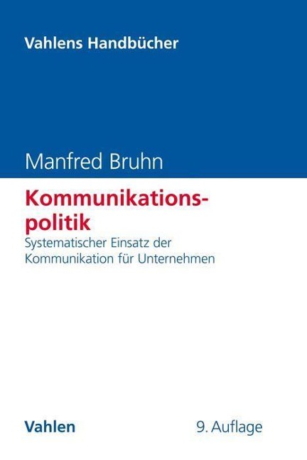 Kommunikationspolitik - Manfred Bruhn