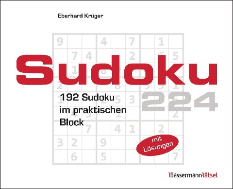 Sudokublock 224 (5 Exemplare à 2,99 EUR) - Eberhard Krüger