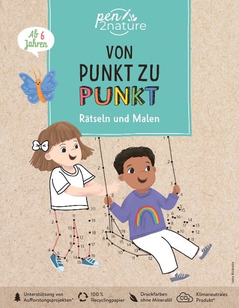 Von Punkt zu Punkt Rätseln und Malen. Vielfältige Rätsel für alle Kinder ab 6 Jahren - Pen2nature