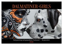 Cover-Bild zum Titel 'Dalmatinergirls (Wandkalender 2026 DIN A2 quer), CALVENDO Monatskalender' von 'Cathrin Illgen'