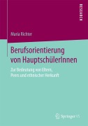 Cover-Bild zum Titel 'Berufsorientierung von HauptschülerInnen' von 'Maria Richter'