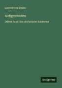 Cover-Bild zum Titel 'Weltgeschichte' von 'Leopold von Ranke'