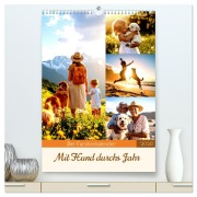 Cover-Bild zum Titel 'Der Familienkalender - Mit Hund durchs Jahr (hochwertiger Premium Wandkalender 2026 DIN A2 hoch), Kunstdruck in Hochglanz' von 'Ivy Mueller'