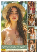 Kesse Country-Girls. Sexy, modern und selbstbestimmt (Wandkalender 2025 DIN A2 hoch), CALVENDO Monatskalender - Rose Hurley