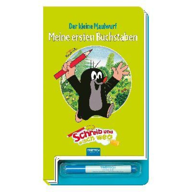 Schreib und wisch weg "Der kleine Maulwurf" Buchstaben - 