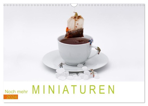 Noch mehr Miniaturen - Small little things (Wandkalender 2024 DIN A3 quer), CALVENDO Monatskalender - Ute Jackisch