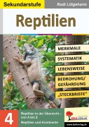 Cover-Bild zum Titel 'Reptilien - Merkmale, Lebensraum, Systematik' von 'Rudi Lütgeharm'
