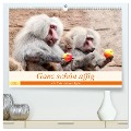 Ganz schön affig - Der Kalender der Affen (hochwertiger Premium Wandkalender 2025 DIN A2 quer), Kunstdruck in Hochglanz - Arno Klatt
