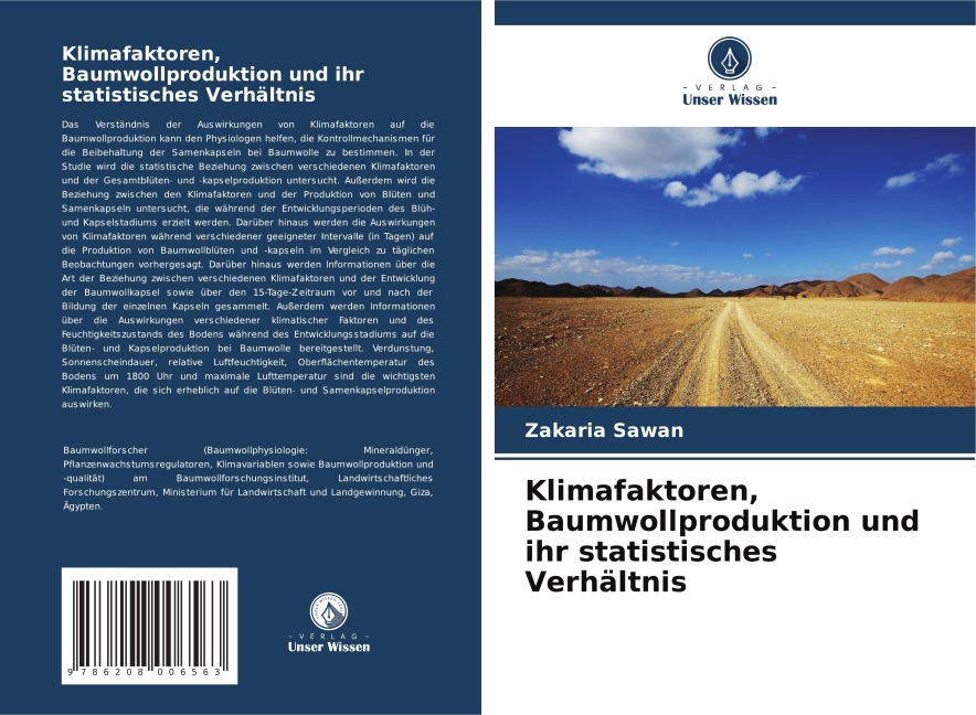 Klimafaktoren, Baumwollproduktion und ihr statistisches Verhältnis - Zakaria Sawan