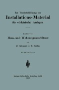 Cover-Bild zum Titel 'Zur Vereinheitlichung von Installations-Material für elektrische Anlagen' von 'Clemens Paulus, Wilhelm Klement'