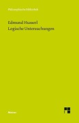 Cover-Bild zum Titel 'Logische Untersuchungen' von 'Edmund Husserl'
