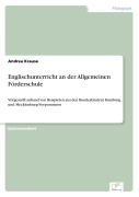 Cover-Bild zum Titel 'Englischunterricht an der Allgemeinen Förderschule' von 'Andrea Krause'
