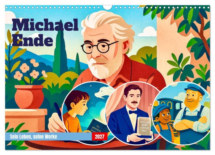 Michael Ende (Wandkalender 2027 DIN A3 quer), CALVENDO Monatskalender - Steffani Lehmann