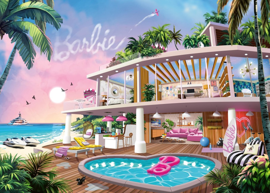 Erwachsenenpuzzle 1000 Teile - Barbie - Meet Me In Malibu - 