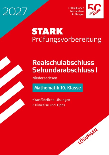 STARK Lösungen zu Mathematik - Realschulabschluss 2027 Niedersachsen - Prüfungsvorbereitung - 
