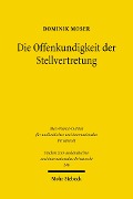 Cover-Bild zum Titel 'Die Offenkundigkeit der Stellvertretung' von 'Dominik Moser'