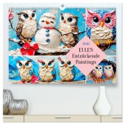 Cover-Bild zum Titel 'Eulen. Entzückende Paintings (hochwertiger Premium Wandkalender 2026 DIN A2 quer), Kunstdruck in Hochglanz' von 'Rose Hurley'