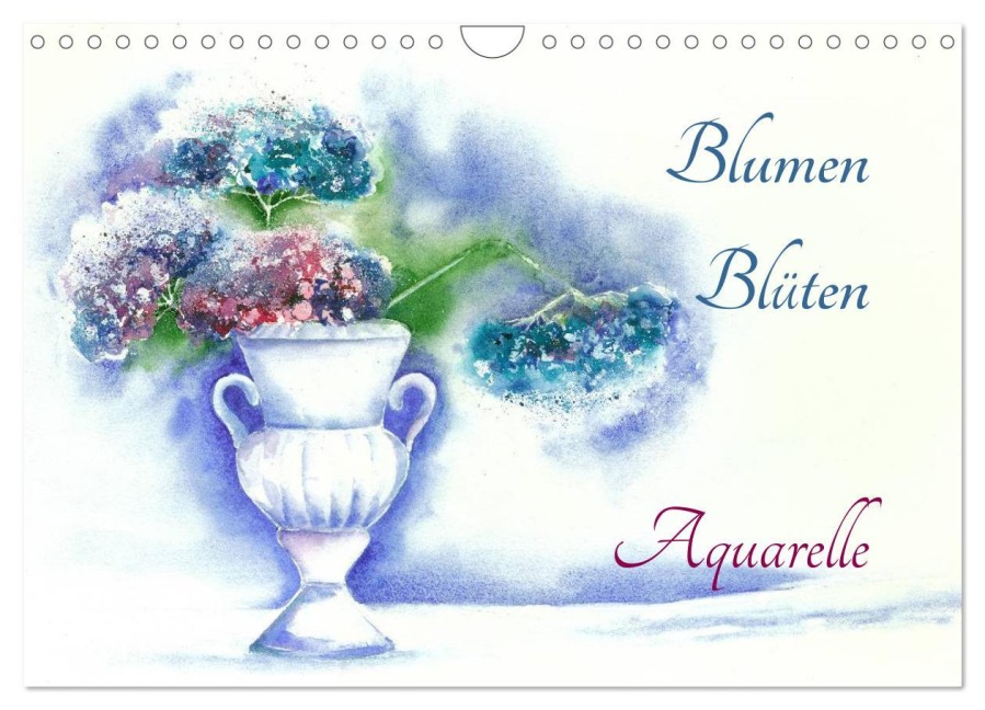 Blumen Blüten Aquarelle (Wandkalender 2026 DIN A4 quer), CALVENDO Monatskalender - Jitka Krause