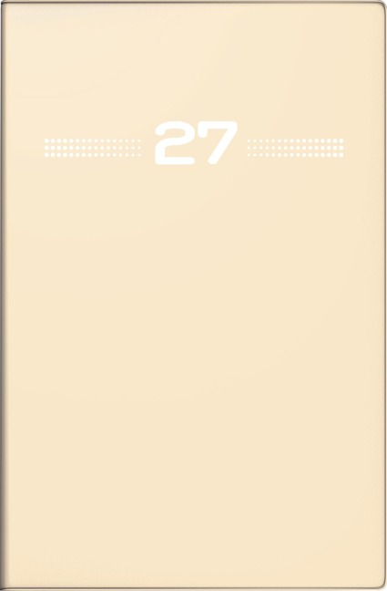 rido/idé 7015202037 Taschenkalender Mod. partner/Industrie I 2027 A7, Kunststoff, sand - 