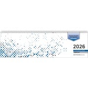 Cover-Bild zum Titel 'Tischquerkalender Perfo XL blau 2026 - 36,2x10,6 cm - 1 Woche auf 2 Seiten - Stundeneinteilung 7 - 20 Uhr - jeder Tag einzeln abtrennbar - 136-0015' von ''