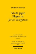 Cover-Bild zum Titel 'Schutz gegen Klagen im forum derogatum' von 'Evgenia Peiffer'