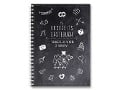 familiawedding black-Doodle- Design XXL Gästebuch zur Hochzeit - 