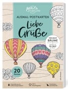 Cover-Bild zum Titel 'Ausmal-Postkarten Liebe Grüße | 20 Karten' von ''